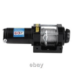 Electric Winch 4000lb 12v Steel Cable Heavy Duty Automatic Load-Boat, ATV