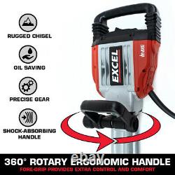 Excel Electric Demolition Hammer Drill Concrete Breaker Heavy Duty 1600With240V