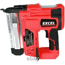 Excel Nail Gun & Staple Gun Cordless Electric Heavy Duty Stapler Nailer 18V