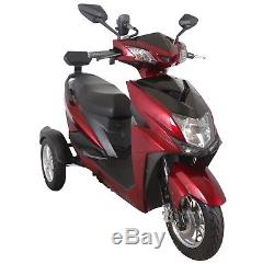 Exclusive 3 Wheeled Electric Mobility Scooter 60V100AH 600W Red Free Delivery