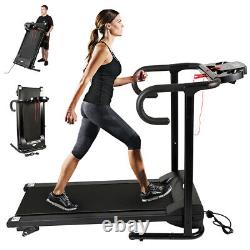 Folding Electric Treadmill Running & Jogging Heavy Duty Machine + Holder Home