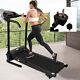 Folding Electric Treadmill Safety Running Machine Fitness Home Incline Adjust Uk