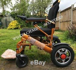 Folding Electric Wheelchair, carry 20.4 stone, seat width 46cm, all terrain