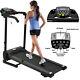 Folding Treadmill Home Running Fitness Machine With Safety Stopper Incline Adjust