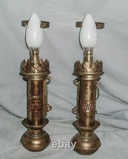 G. W. R. Wall Mounted'heavy Duty' Carriage Lamps Converted To Electric