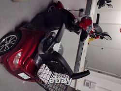 GREEN POWER ZT500 3 Wheeled Electric Mobility Scooter with LED Display RED