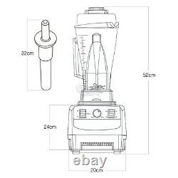 German Commercial 3HP Blender Mixer 2L HEAVY DUTY Ice Crusher g5200 blenders