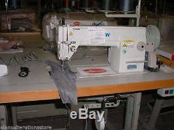 HEAVY DUTY Industrial Sewing Machine Set up for Upholstery