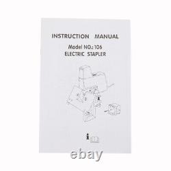 Heavy Duty 106 Electric Auto Stapler Flat & Saddle Book Binder Machine+ Pedal