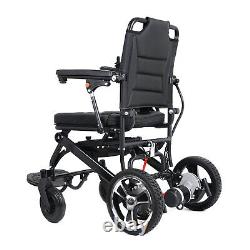 Heavy Duty (120KG Carrying Capacity) Foldable (20KG) Electric Wheelchair (Black)