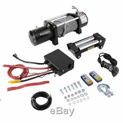 Heavy Duty 12V 13000lb Electric Winch Vehicle Off Road Wireless Remote Control
