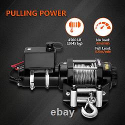 Heavy Duty 12v 4500lbs Boat Trailer Winch Car Caravan Electric Atv Quad Puller