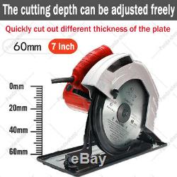 Heavy Duty 1650W Electric Circular Saw with 185mm Blade Power 240V Handheld Tool