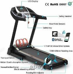 Heavy Duty 3.25 HP Electric Treadmill Motorised Folding Running Machine Jogging