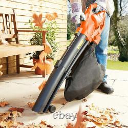 Heavy Duty 3200w Electric Garden Leaf Grass Hedge Blower Hoover Vacuum Vac New