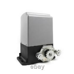 Heavy Duty 3300 LBS Electric Sliding Gate Opener Automatic Motor Kit With 2 Remote