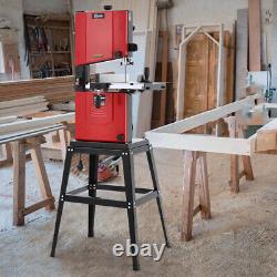Heavy Duty 370W Electric Woodworking Bandsaw with Floor Stand &Cast Iron Table