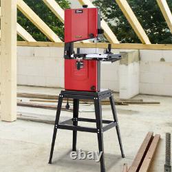 Heavy Duty 370W Electric Woodworking Bandsaw with Floor Stand &Cast Iron Table