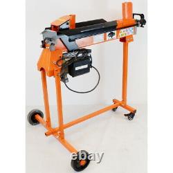 Heavy Duty 6 Ton Electric Log Splitter Hydraulic Cutter With Stand & Duoblade