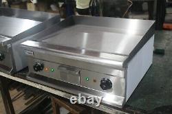 Heavy Duty 60cm Electric Table top Griddle Flat plate 2 x 2.5kW HDFP60