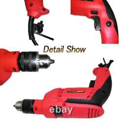 Heavy Duty 650W Electric Corded Impact Hammer Drill with Drill Bit Set Tool Kit