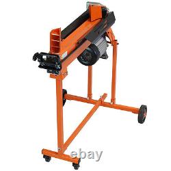 Heavy Duty 7 Ton Electric Log Splitter Hydraulic With Caster Stand & Duoblade