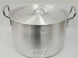 Heavy Duty Casserole Aluminium Cooking Pot Pan Lid Catering Ground Base
