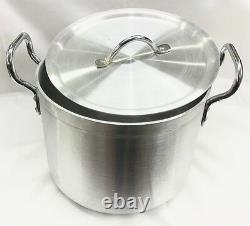 Heavy Duty Casserole Aluminium Cooking Pot Pan Lid Catering Ground Base