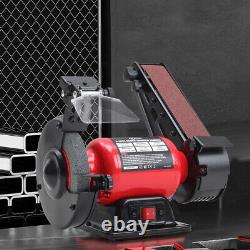 Heavy Duty Electric 400W Bench Belt&Disc Sander Linisher Motor Cast Base Grinder