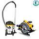 Heavy Duty Electric Circular Saw 185mm With Industrial Wet & Dry Vacuum Cleaner