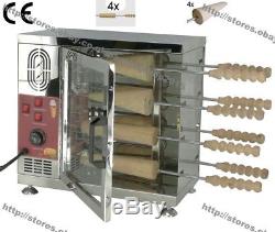 Heavy Duty Electric Hungarian Kurtos Kalacs Machine Chimney Cake Roll Grill Oven