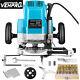 Heavy Duty Electric Plunge Router Variable Speed 1/2 1800w Withside Fence 240v