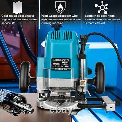 Heavy Duty Electric Plunge Router Variable Speed 1/2 1800w withSide Fence 240v