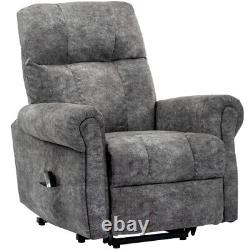 Heavy Duty Electric Power Lift Recliner Chair Motion Reclining Sofa Gray Brown