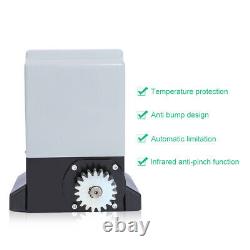 Heavy Duty Electric Sliding Gate Opener Automatic Motor Remote Control 750W