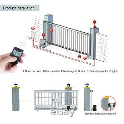 Heavy Duty Electric Sliding Gate Opener Automatic Motor Remote Control 750W