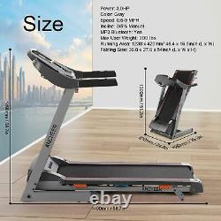 Heavy Duty Foldable Treadmill Electric Motorised Running Machine withLED Display A