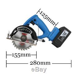 Heavy Duty MINI Lithium Electric Compact Circular Saw Cordless Power Cutter Tool