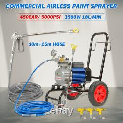 Heavy-duty Airless Paint Sprayer Machine Electric 3500W 5HP Commercial Spray Gun
