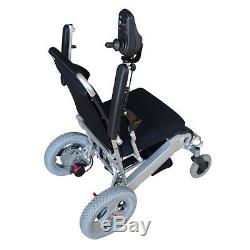 Heavy duty Folding Electric Wheelchair Portable Travel Powerchair RWD