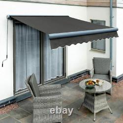 INT500 Full Cassette Electric Motorised Grey Frame Heavy Duty Patio Awnings