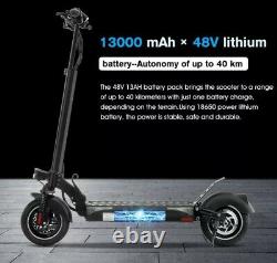 IScooter T4 10 Heavy Duty Electric Scooter-Top Speed 42km/h, Range 45km, 48v, 600w