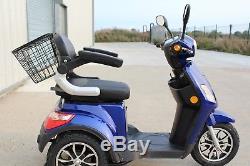 JHI Electric Mobility Scooter 3 Wheeled 48V 500w Road Legal Blue Ex-Demo