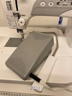 Janome 1600P QC Professional Heavy Duty Sewing Machine + Extras