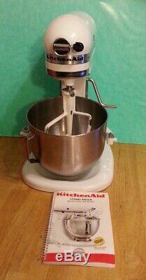 Kitchen Aid K5SSWH Heavy Duty Commercial Stand Mixer 10 Speed 325 Watts