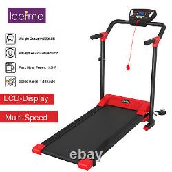LOEFME Treadmill Electric Motorised Heavy Duty Running Machine Foldable Design