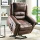 Large Power Lift Recliner Heavy Duty Electric Faux Leather Massage Heat Chair