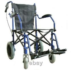 Lightweight heavy duty folding travel Wheelchair in a bag with brakes ECTR04HD