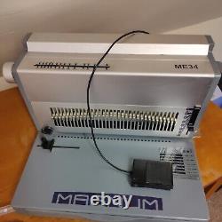 Magnum ME34 Heavy Duty Electric Wire Binding Machine book binder comb coil