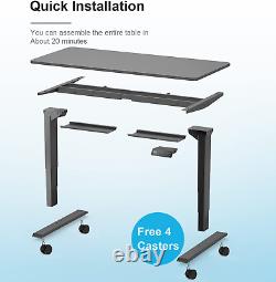 Maidesite Height Adjustable Electric Standing Desk Frame Dual Motor Heavy Duty S